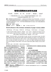 葡萄抗霜霉病機制研究進展.pdf