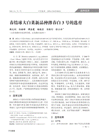 春結(jié)球大白菜新品種濰春白3號(hào)的選育.pdf