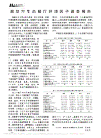 廊坊市生態(tài)餐廳環(huán)境因子調(diào)查報(bào)告