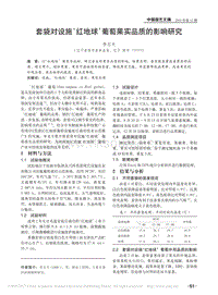 套袋對(duì)設(shè)施紅地球葡萄果實(shí)品質(zhì)的影響研究