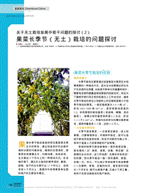 關(guān)于無(wú)土栽培發(fā)展中若干問(wèn)題的探討（2） 果菜長(zhǎng)季節(jié)（無(wú)土）栽培的問(wèn)題探討