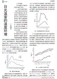 日光溫室的溫度環(huán)境