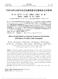 不同LED光質(zhì)對(duì)絲瓜枯萎病菌及枯萎病發(fā)生的影響