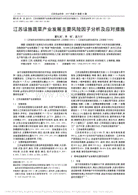 江蘇設(shè)施蔬菜產(chǎn)業(yè)發(fā)展主要風(fēng)險因子分析及應(yīng)對措施
