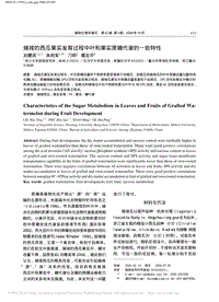 嫁接的西瓜果實(shí)發(fā)育過(guò)程中葉和果實(shí)蔗糖代謝的一些特性_劉慧英.pdf