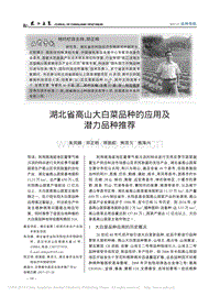 湖北省高山大白菜品種的應(yīng)用及潛力品種推薦_朱鳳娟.pdf