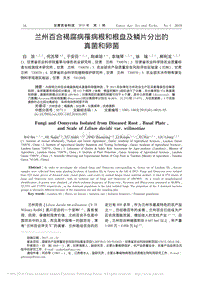 蘭州百合褐腐病罹病根和根盤(pán)及鱗片分出的真菌和卵菌_白濱.pdf