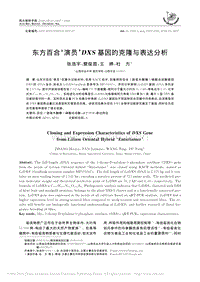 東方百合演員DXS基因的克隆與表達(dá)分析_張浩宇.pdf