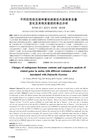不同抗性甜瓜接種蔓枯病菌后內(nèi)源激素含量變化及其相關(guān)基因的表達分析.pdf