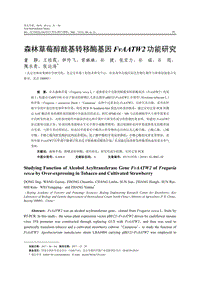 森林草莓醇?；D(zhuǎn)移酶基因FvAATW2功能研究.pdf