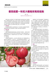 番茄越夏—秋延大棚高效栽培措施.pdf