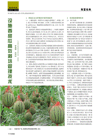 設(shè)施西甜瓜高效栽培管理技術(shù).pdf