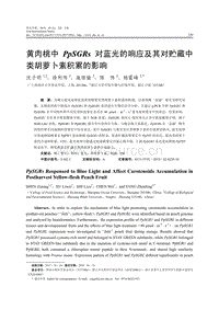 黃肉桃中PpSGRs對(duì)藍(lán)光的響應(yīng)及其對(duì)貯藏中類胡蘿卜素積累的影響.pdf