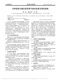 冬季蔬菜大棚主要有害氣體的危害及預(yù)防措施.pdf