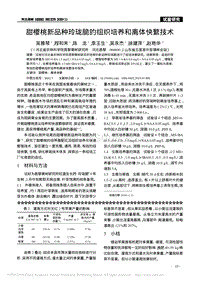 甜櫻桃新品種玲瓏脆的組織培養(yǎng)和離體快繁技術(shù).pdf