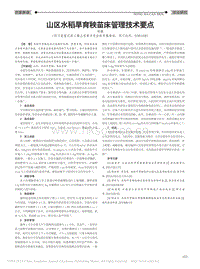 山區(qū)水稻旱育秧苗床管理技術(shù)要點(diǎn)