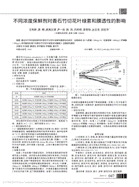 不同濃度保鮮劑對香石竹切花葉綠素和膜透性的影響.pdf