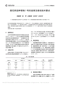 甜瓜新品種銀瑞3號(hào)的選育及栽培技術(shù)要點(diǎn)