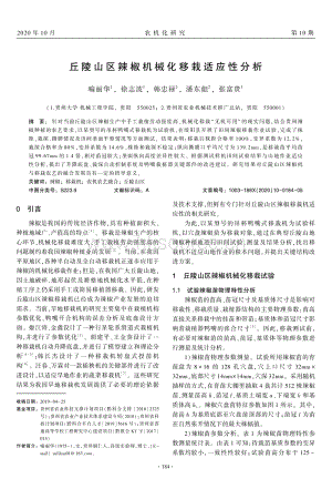 丘陵山區(qū)辣椒機械化移栽適應性分析.pdf