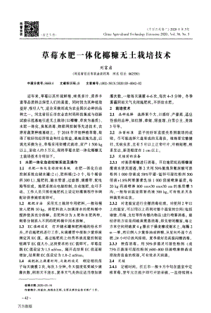草莓水肥一體化椰糠無土栽培技術(shù).pdf