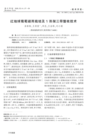 紅地球葡萄避雨栽培及Y形架三帶整枝技術(shù).pdf