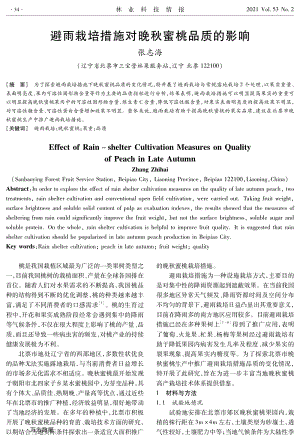 避雨栽培措施對晚秋蜜桃品質的影響.pdf