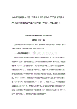 《云南省農(nóng)村居民持續(xù)增收三年行動方案（2022—2024年）》.pdf