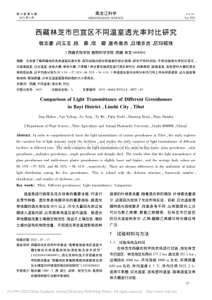 西藏林芝市巴宜區(qū)不同溫室透光率對比研究.pdf