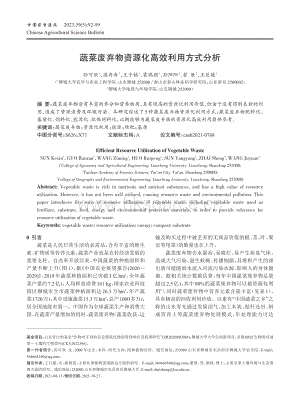 蔬菜廢棄物資源化高效利用方式分析.pdf