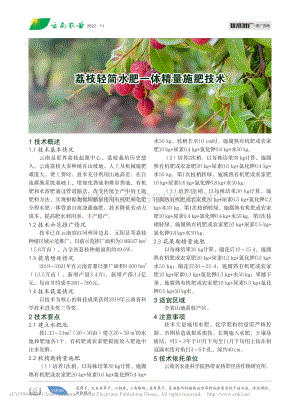 荔枝輕簡(jiǎn)水肥一體精量施肥技術(shù).pdf