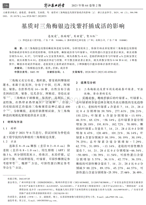 基質(zhì)對三角梅銀邊淺紫扦插成活的影響.pdf
