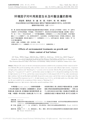 環(huán)境因子對葉用萵苣生長及葉酸含量的影響.pdf