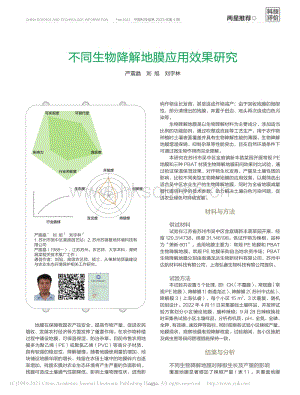不同生物降解地膜應(yīng)用效果研究.pdf