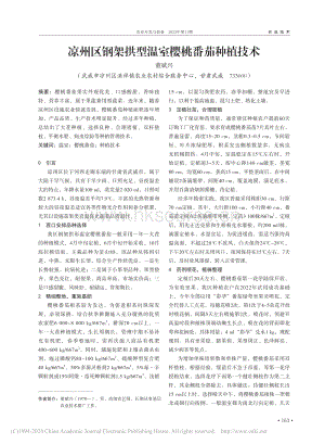 涼州區(qū)鋼架拱型溫室櫻桃番茄種植技術(shù)_董斌興.pdf