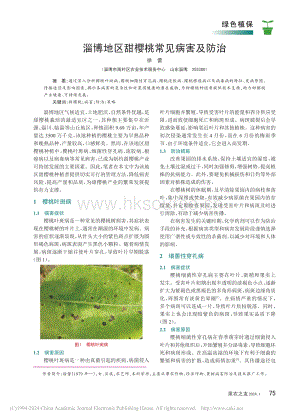 淄博地區(qū)甜櫻桃常見病害及防治.pdf