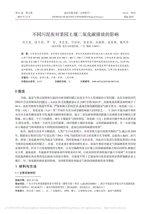 不同污泥炭對(duì)茶園土壤二氧化碳排放的影響.pdf