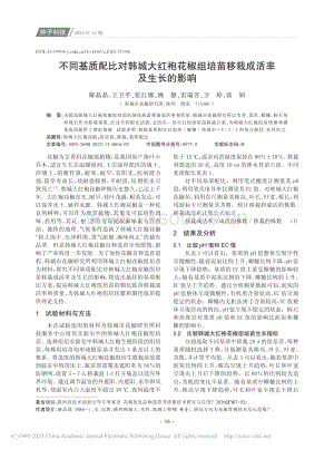 不同基質(zhì)配比對(duì)韓城大紅袍花椒組培苗移栽成活率及生長(zhǎng)的影響.pdf