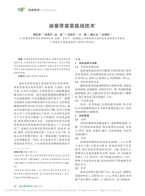 油葵芽苗菜栽培技術(shù).pdf