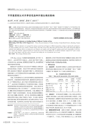 不同基質(zhì)配比對(duì)月季切花品種扦插生根的影響.pdf