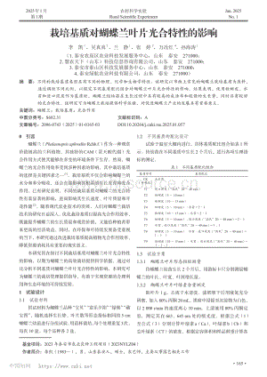 栽培基質(zhì)對(duì)蝴蝶蘭葉片光合特性的影響.pdf
