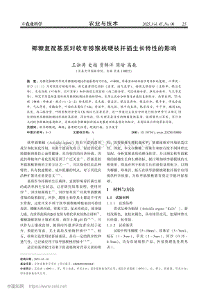 椰糠復(fù)配基質(zhì)對軟棗獼猴桃硬枝扦插生長特性的影響.pdf