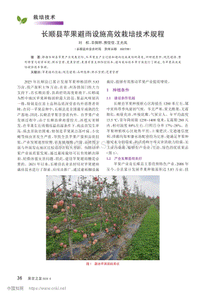 長(zhǎng)順縣蘋果避雨設(shè)施高效栽培技術(shù)規(guī)程.pdf